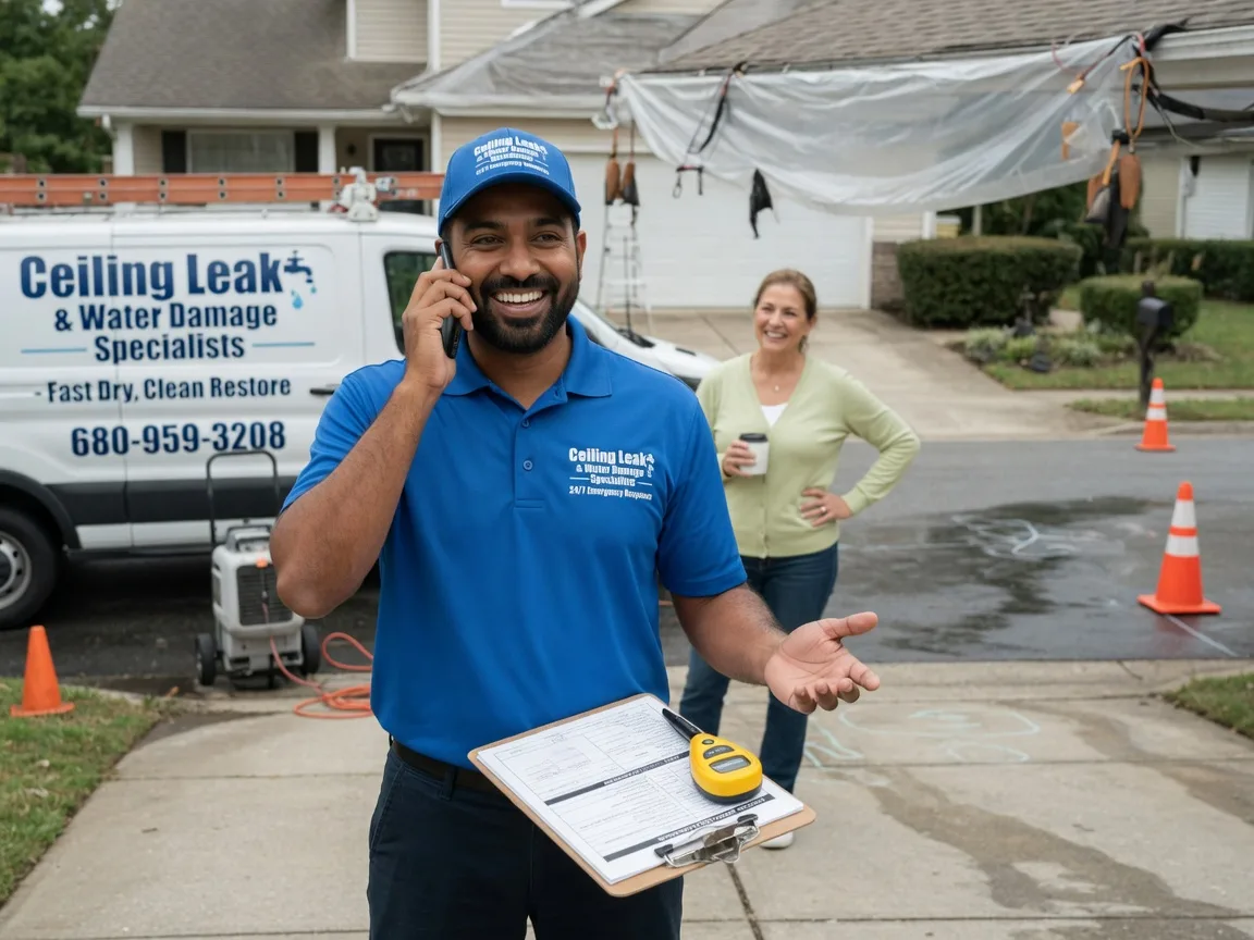 Ceiling Leak Cleanup Churdan, IA FAQs